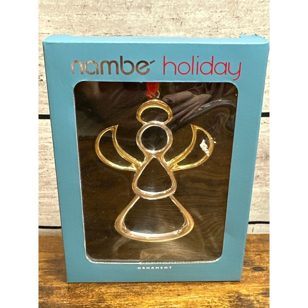 Nambe Holiday Christmas‎ Angel Ornament Silver Gold